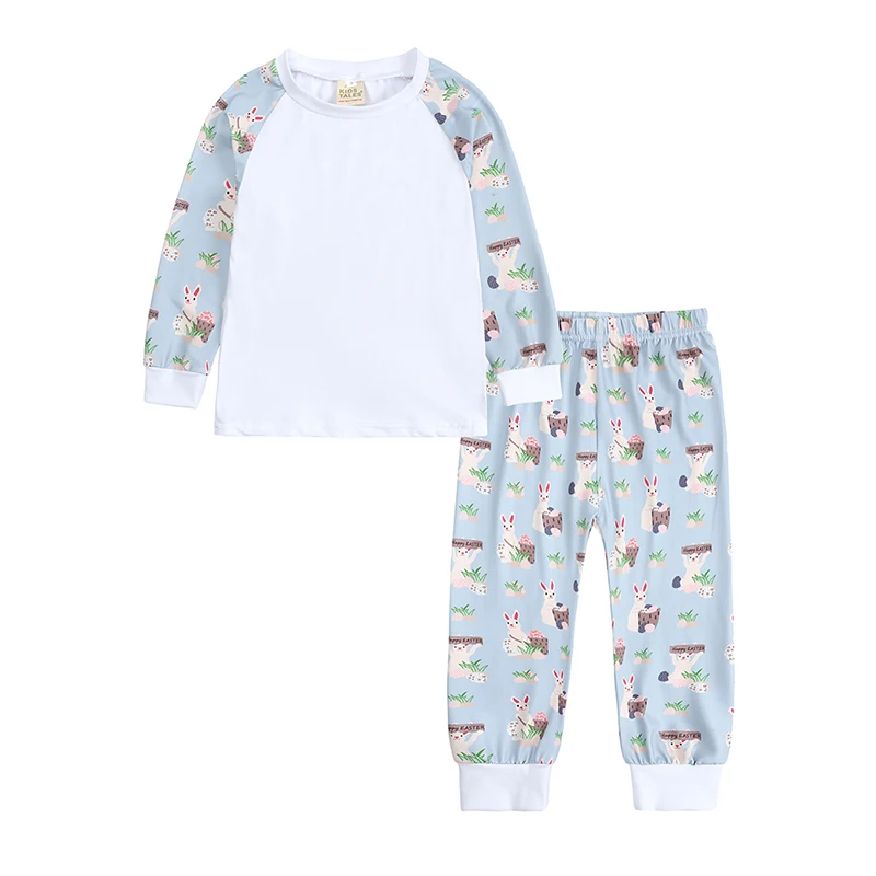 2025 Easter For Kids Clothing Girls Costume Children's Pajamas Sets Tops+Pants Teenager Sleepwear Boys Outfits 4