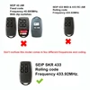 Garage Remote Control SEIP SKRJ433 SKR433-1 SKR433-3 433MHz Barrier Gate Control Garage Door Command Door Opener Rolling Code 2
