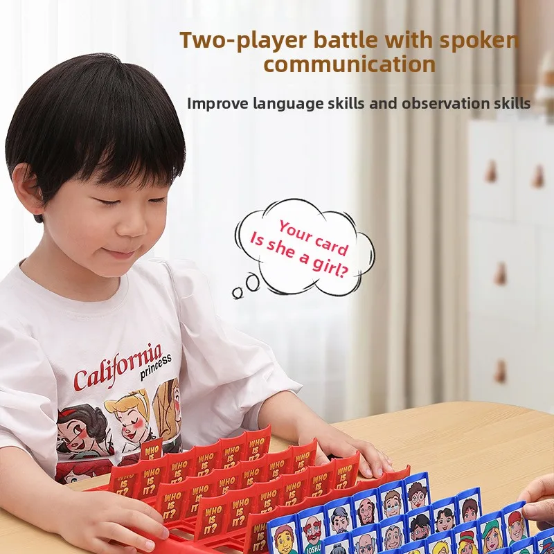 Gioco da Tavolo Transfrontaliero 'Indovina Chi Sono' per Bambini, Gioco Interattivo Genitore-Figlio, Educativo, per Pensiero Logico e Intelligenza - immagine 4