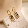 New Tarot Cards Chunky Hoop Earrings for Women Stainless Steel Original Tarot Queen Lover Magician Moon Drop Earrings Jewelry 6