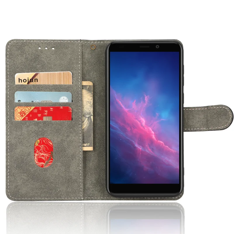 Retro PU Leather Back Case with Dimensional Stripe Design