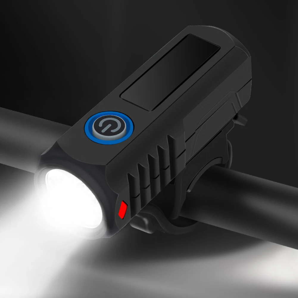 LED Bicycle Headlight High Brightness Cycling Front Light USB Charging Bike Handlebar Flashlight Bicycle Accessories