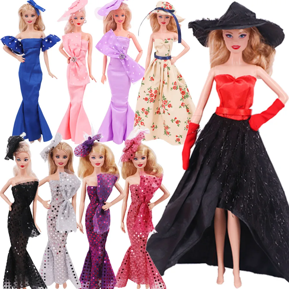 DIY) 30 Cm Boneca Barbie Roupas Da Moda Vestido Saia Conversível