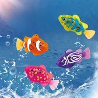 Swimming Robot Clown Fish Water Toys Coax Baby To Bathe Simulation Bath Toy Induction Electric Small Fish Swimming Toys 1