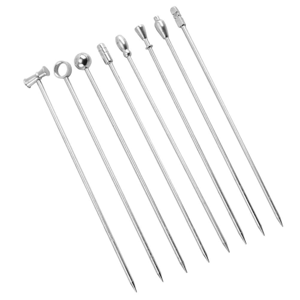 

Steel Coffee Stainless Steel Cocktail Toothpicks Cocktail Stirrer Toothpicks For Appetizers for Coffee Bar Kitchen Cocktail