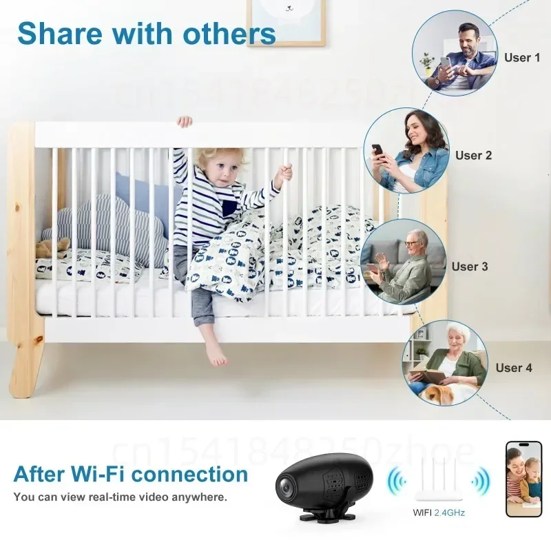 Portable 1080P HD Mini Camara Espia Wifi Smart Home IP Security Protection Small Keychain Camera Night Vision Miniature Camera 2