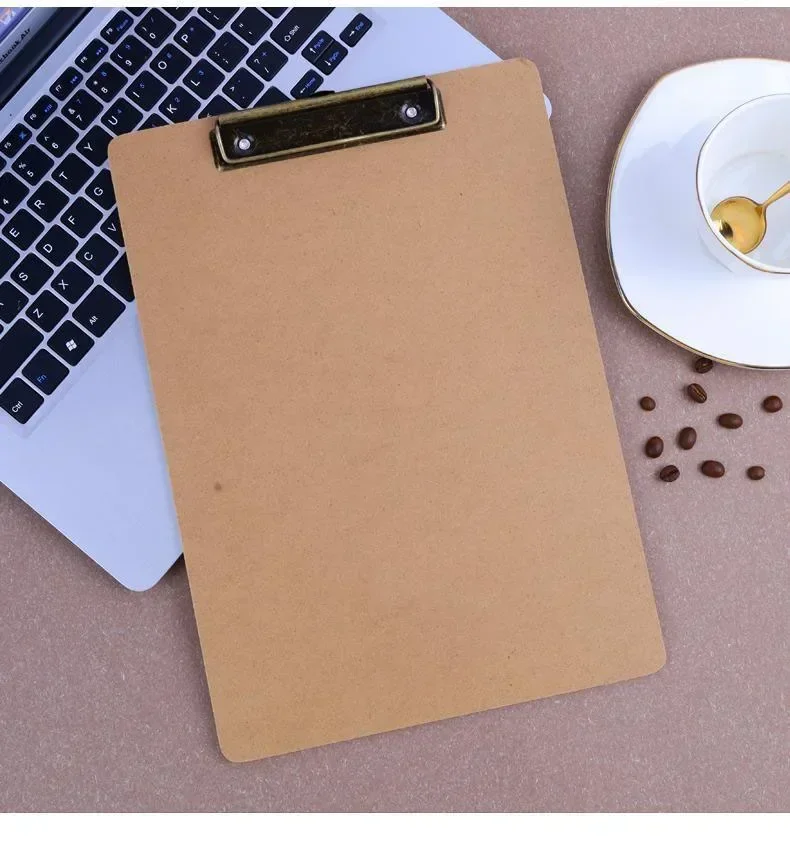 Writing Clipboard Clipboard Wood Grain A4 File Board Clip Thickened Hard Fiber Student Writing Pad Pen-insertable Writing Splint Meeting Copying
