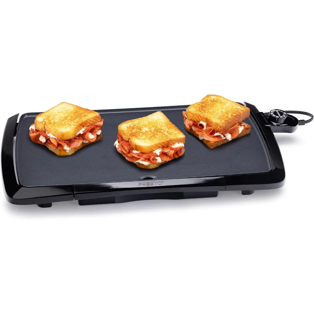 Electric GriddleIdeal for breakfast, lunch, dinner,Premium nonstick surface for stick-free cooking and easy cleaning 2