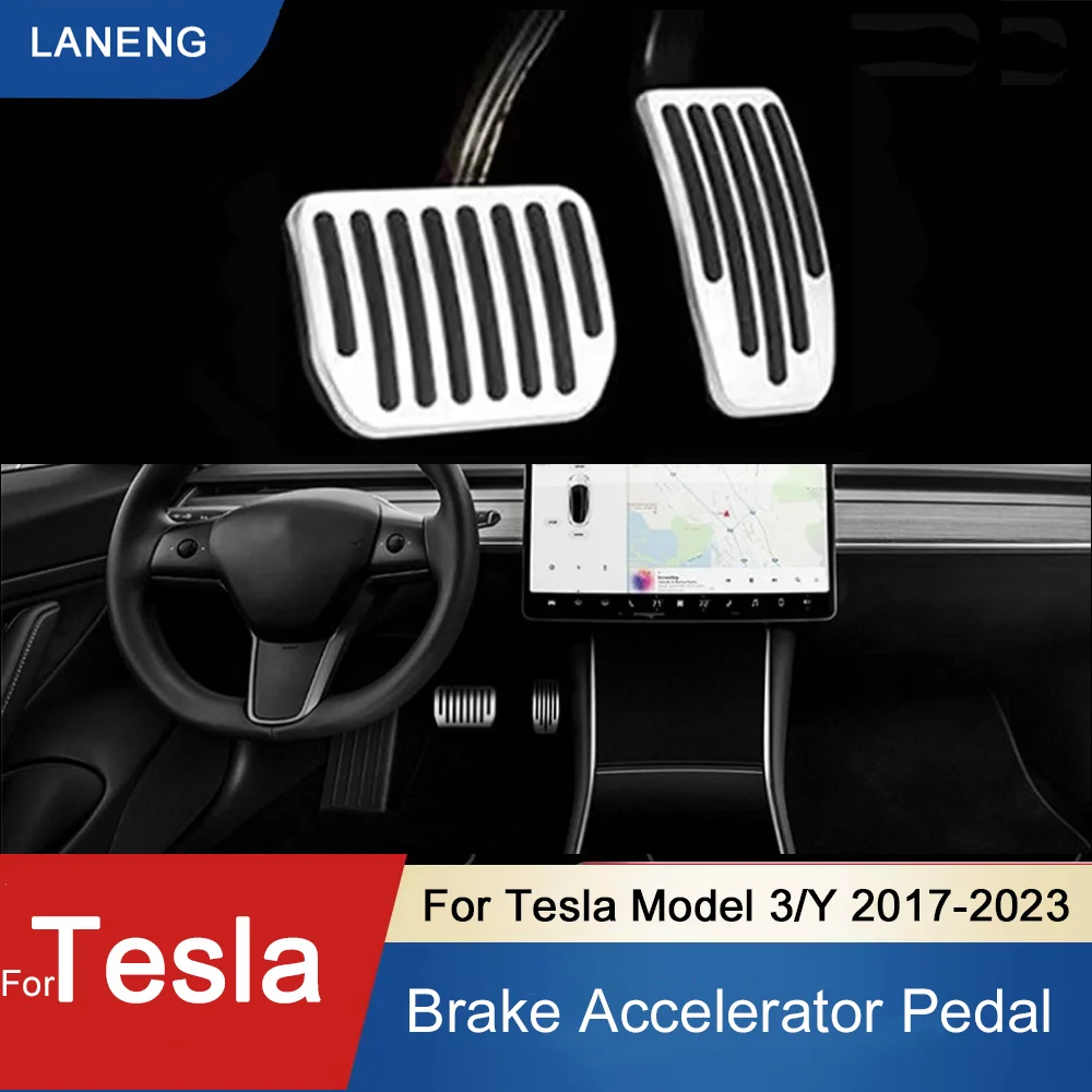 Tesla Model 3 e Model Y: Pedale poggiapiedi in acciaio