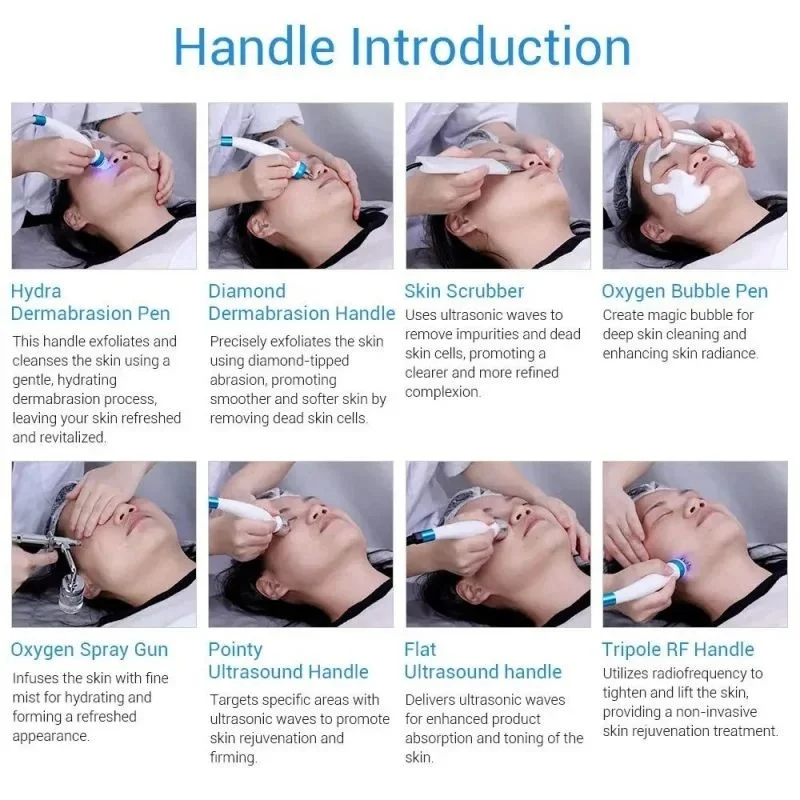 Hydro oxygen co2 bubble 15 in 1 Facial Machine