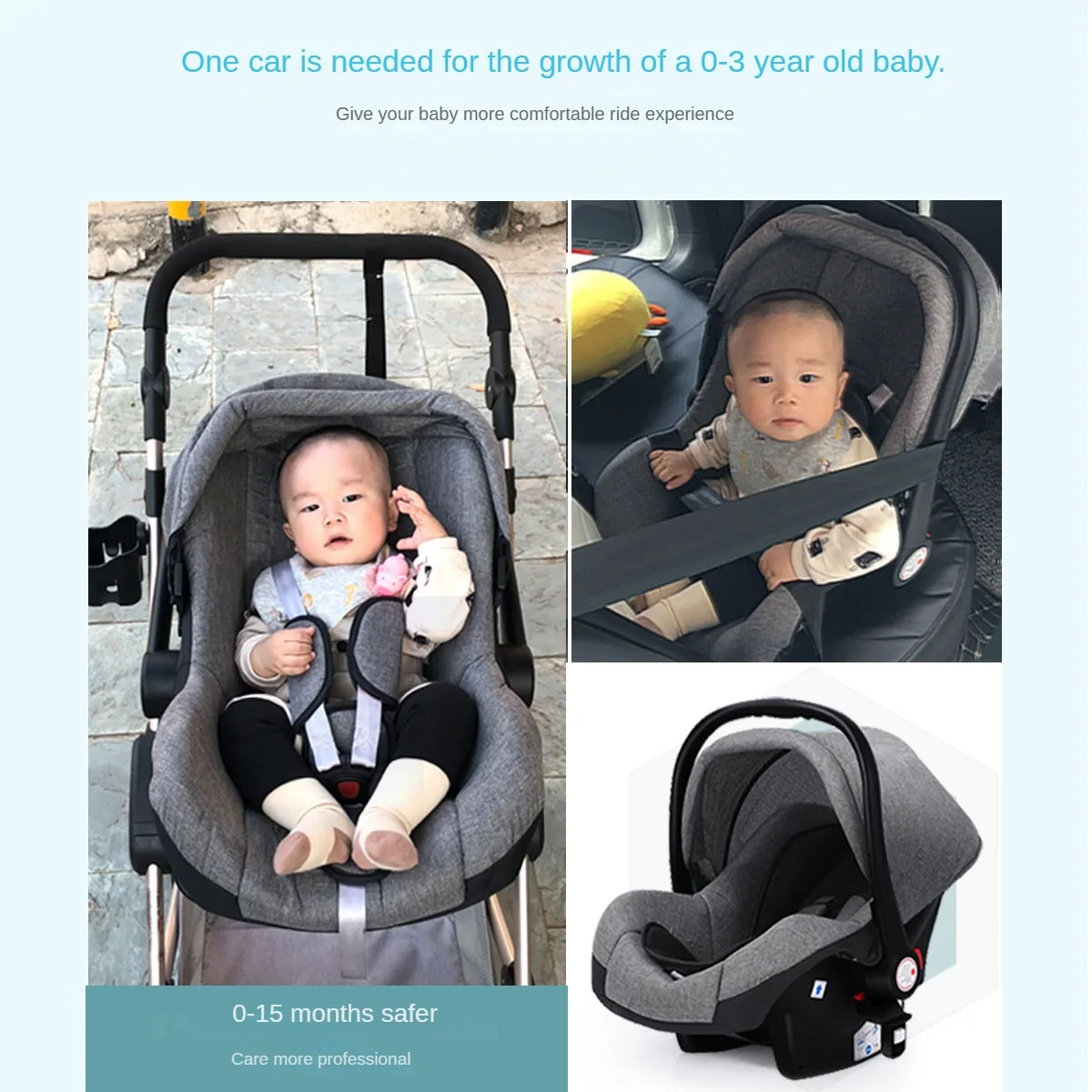 Baby Stroller Portable Fold Pram Aluminum Frame High Landscape For Newborn