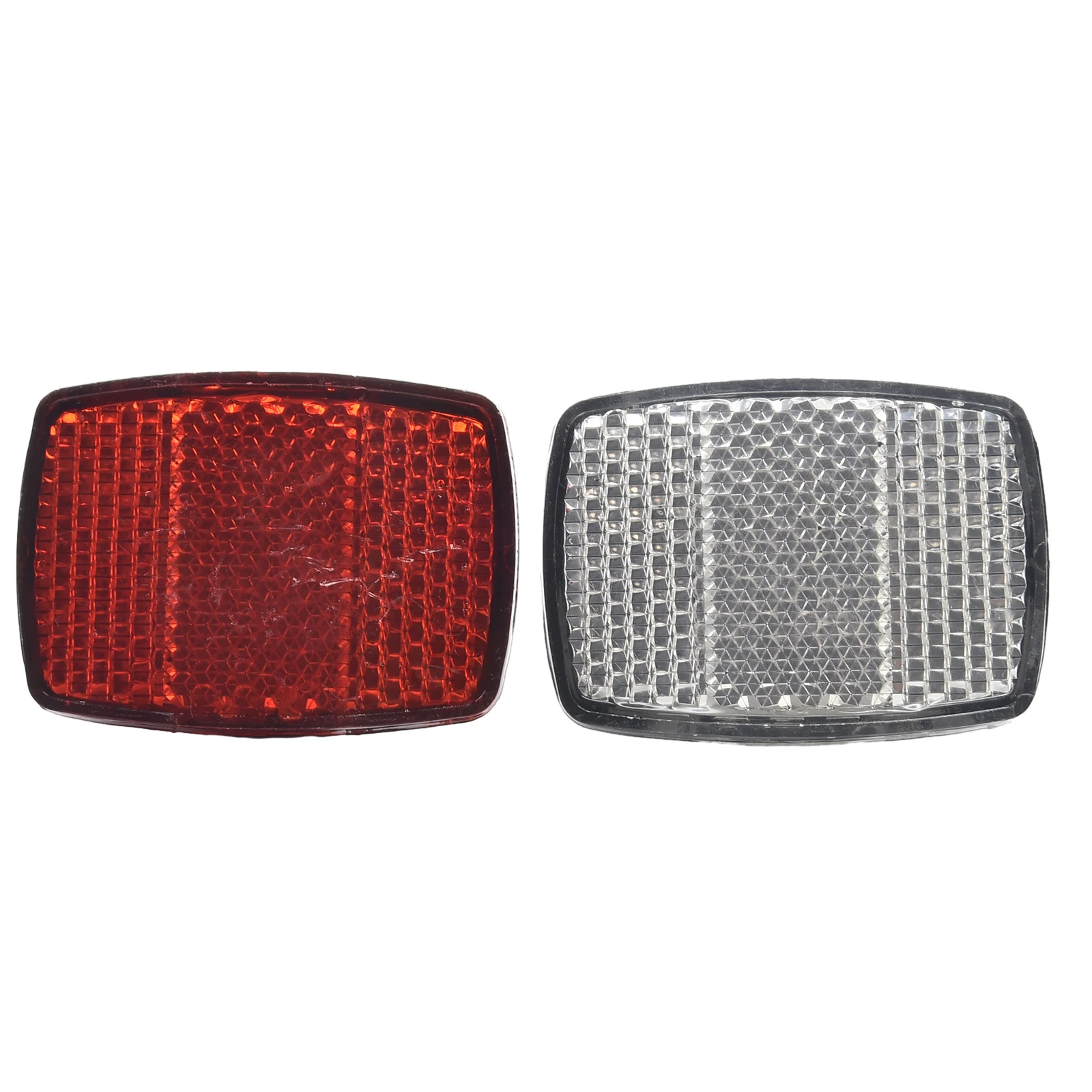 1/2 Pair Mountain Bicycle Front Rear Reflector Night Reminder Goods Shelves Reflector Panel Mounting Bracket