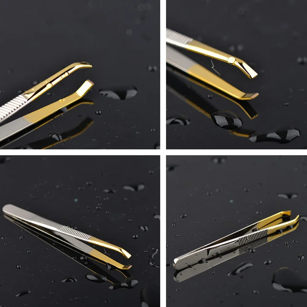 Eyebrow Tweezers Stainless Steel Professional Eyelashes Extension Clip Face Hair Remover for Eyebrows Makeup