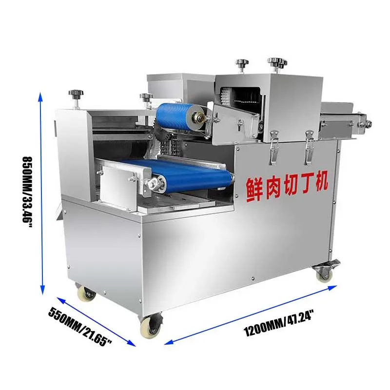 3000W Fresh Meat Dicing Machine Sheep Beef Skewer Through Meat Dicing Machine Commercial  Large Chicken Processing Machine 2