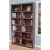 84" Traditional Double Wide Wood Bookcase with 10 Adjustable Shelves & 2 Fixed Shelves, Assembly Required 3