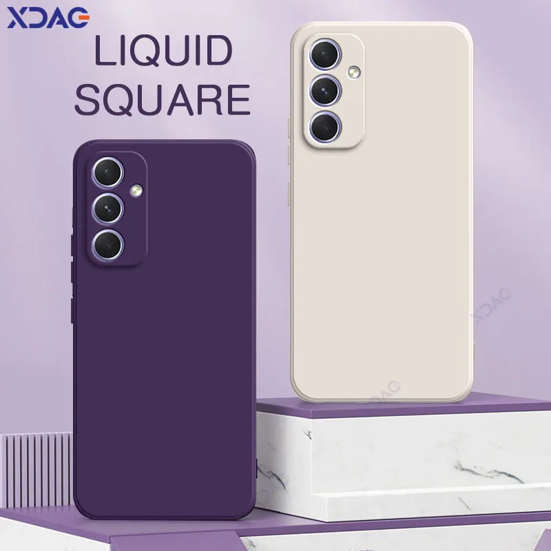 Square Liquid Silicone Phone Case - 360° Protective Soft Shockproof Back Cover - Girls' Stylish Accessory