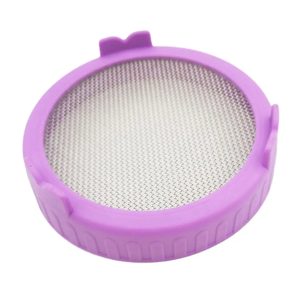 Wide Mouth Plastic Mason Jarhipping Seed Crop Germination for Jar Plant Sprouting Lid Food Grade Mesh Sprout Cover for Maso L8O1 4