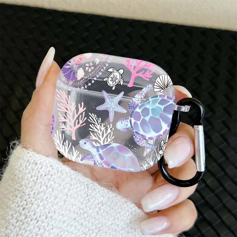 Transparent Sea Turtle Earphone Case for AirPods