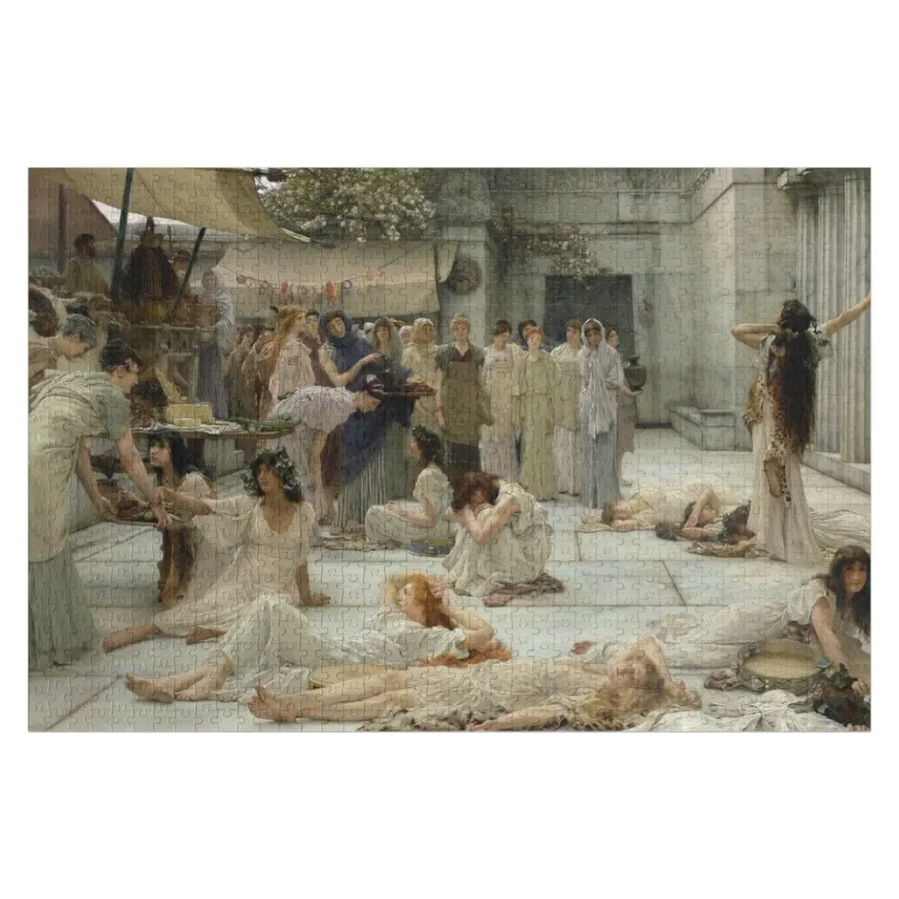 

The Women of Amphissa (1887) By Lawrence Alma-Tadema(English, 1836-1912) Jigsaw Puzzle Custom Name Wood Game Children Puzzle