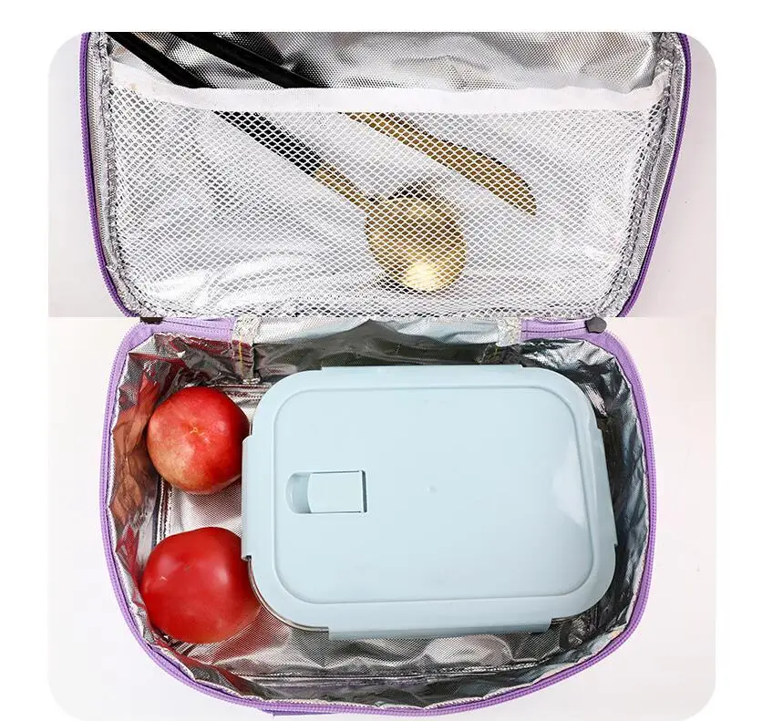 Children Lunch Bags For School Picnic Cartoon Kids Adults Bento Bag Handbag Aluminium Foil Thermal Ice Insulation Pack Portable