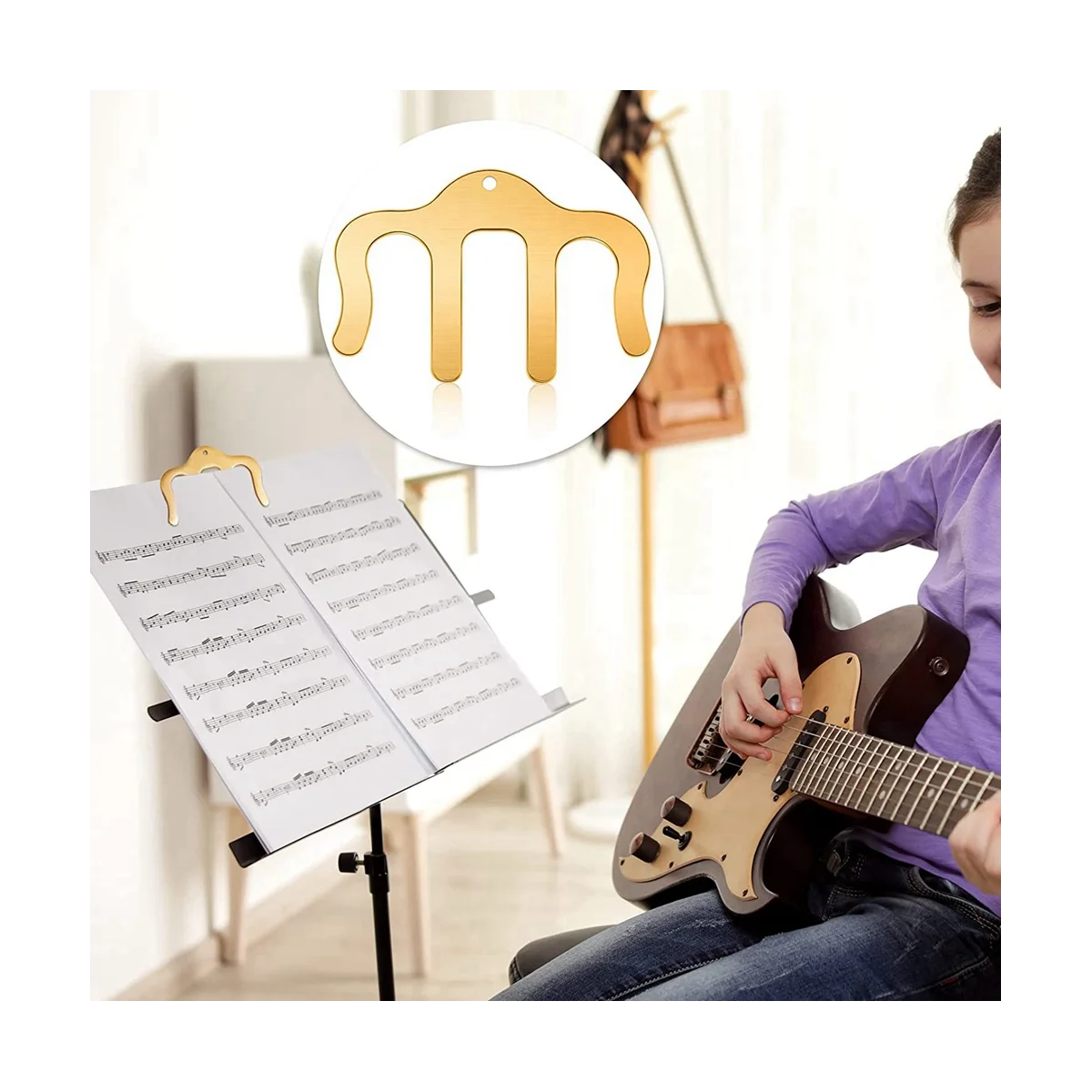 

Зажим для музыкальной книги и держатель для страниц, золотистый зажим для книг для чтения, держатели для фортепиано, золотистые держатели для музыки