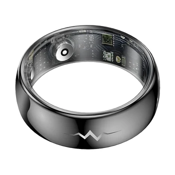 Nuovo ECG Smart Ring Uomo Donna Frequenza cardiaca Ossigeno nel sangue Salute Monitoraggio del sonno Multi Sport 5ATM Smartring impermeabile