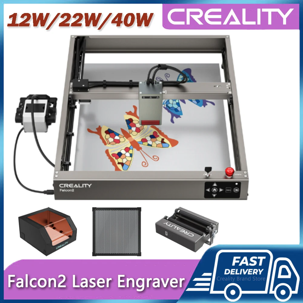  Creality Laser Engraver, 40W Laser Cutter with Air Assist, 120W  High Accuracy Laser Engraving Machine, DIY CNC Machine and Laser Engraver  for Wood and Metal, Acrylic, Leather, etc. : Arts, Crafts