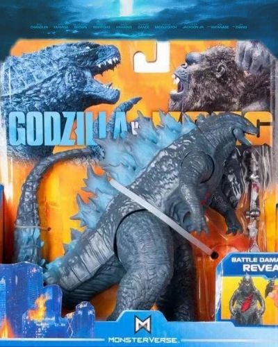 2024New Anime Godzilla VS Kong Punching Kong Laser tower Gojiras