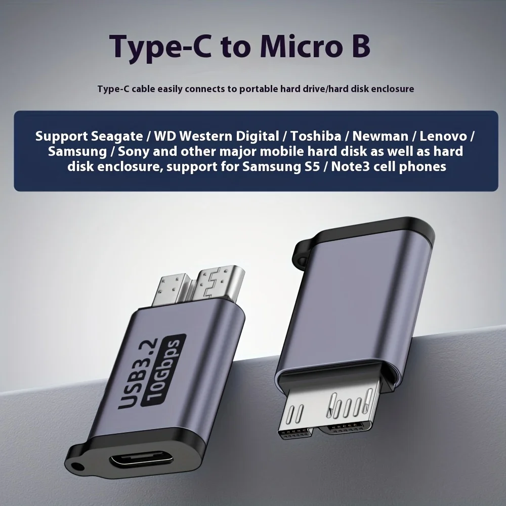 High-Speed USB-C to Micro-B Adapter