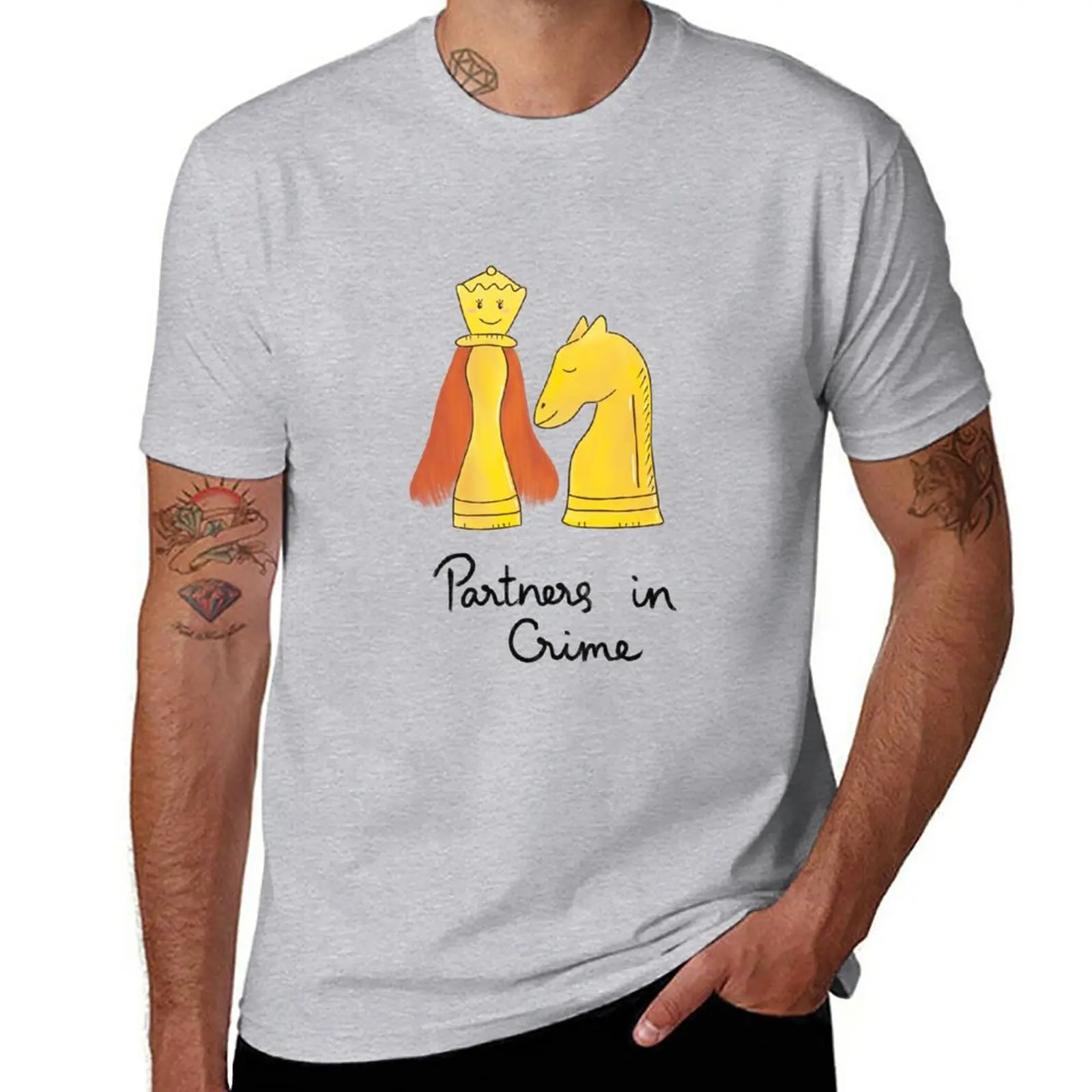 

New Chess Queen and Knight T-Shirt sports fan t-shirts man clothes fruit of the loom mens t shirts