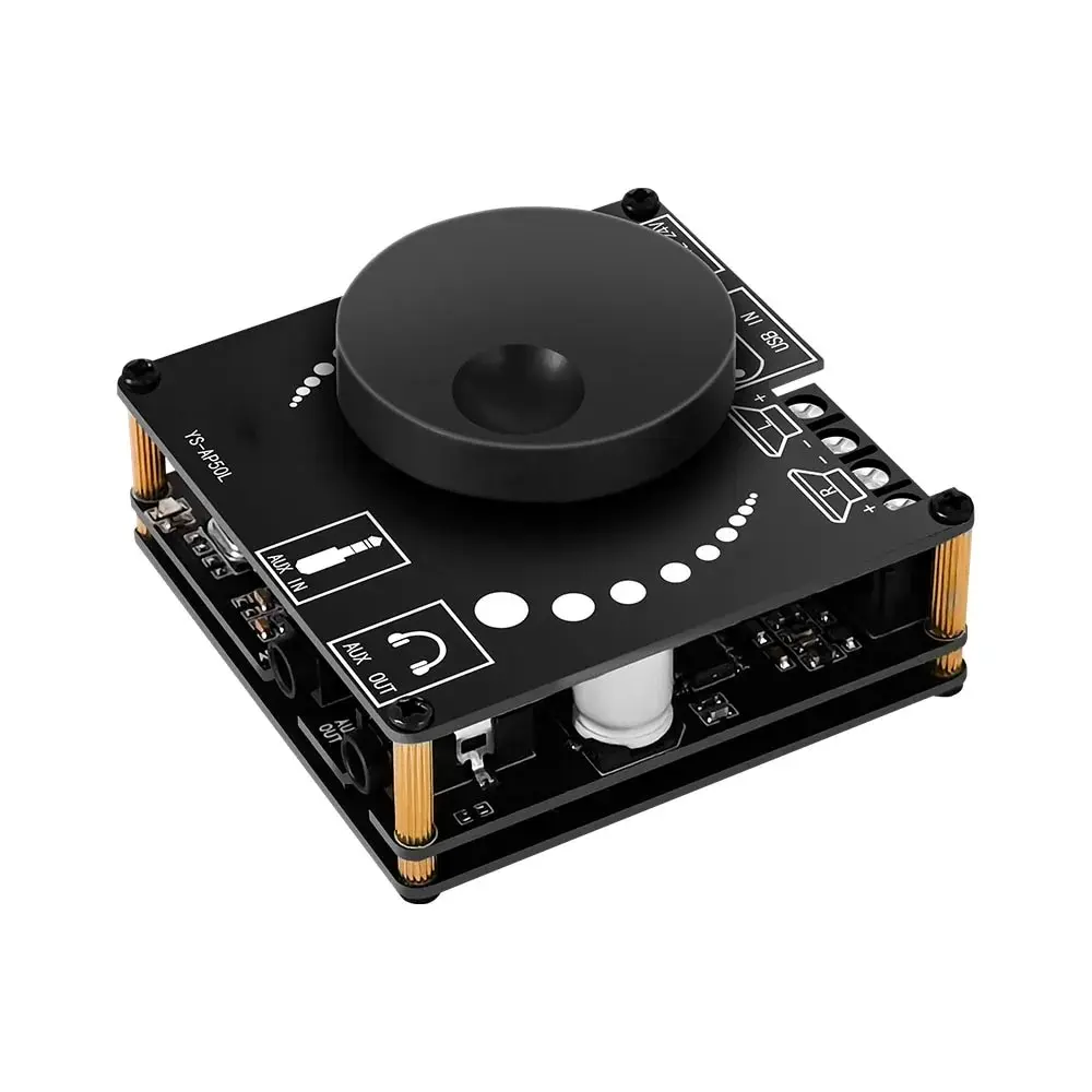 Stereo Amplifier YS-AP50L 50W+50W Mini Digital 50WX2 Speaker Power Amplifier Board Module Bluetooth-compatible 5.0