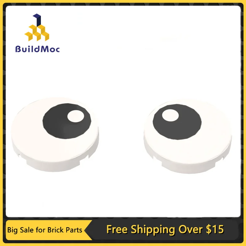 

10Pcs MOC Parts 14769 pr1003 Big Eyes Pattern 2x2 Compatible Bricks DIY Assmble Building Blocks Particle Kid Puzzle Toy Gift