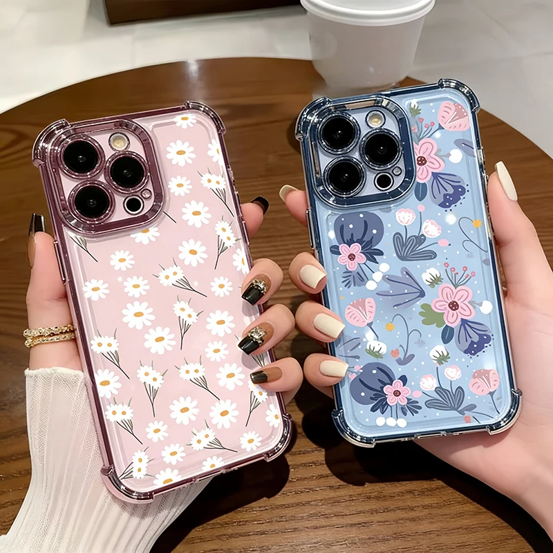 Clear Daisy Flower Phone Case - TPU Cover
