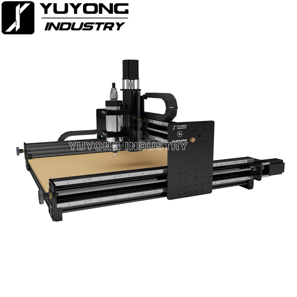 Black 1015 QUEENBEE ULTRA CNC Full kit Linear Rail upgraded precise CNC router Engraving machine with New Tensioning system