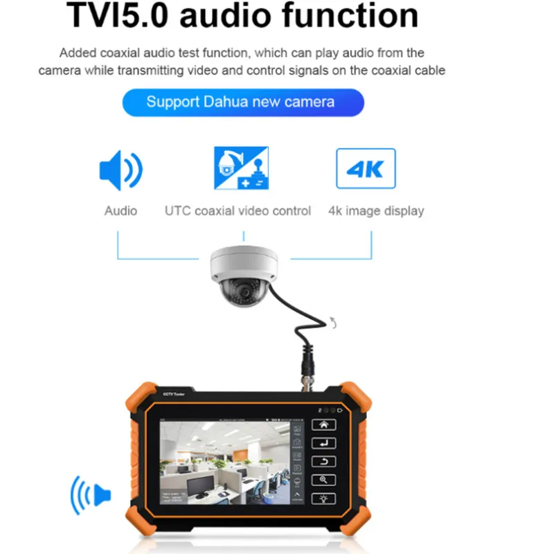 CCTV Security Camera Tester WIFI UTP Cable Tester 8K 4K H