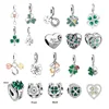 FC Jewelry Fit Original Charm Bracelet 925 Silver Irish Shamrock Clover Faith Bead For Making Women St Patricks Berloque DIY 1