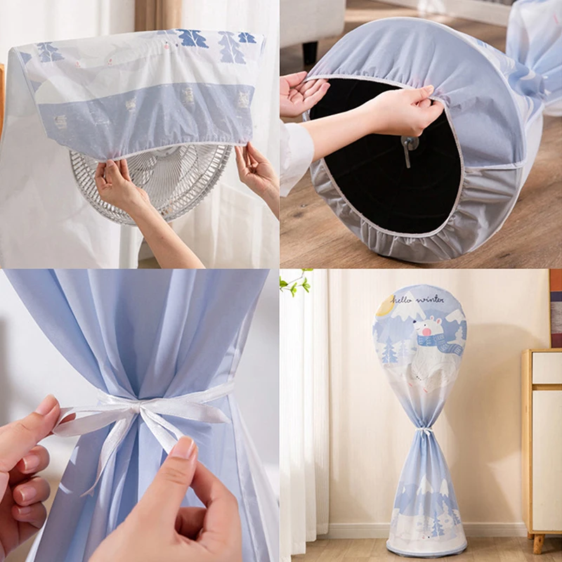 Portable Dustproof All-inclusive Electric Fan Dust Cover Household Floor Fan Cover Waterproof Protective Accessories