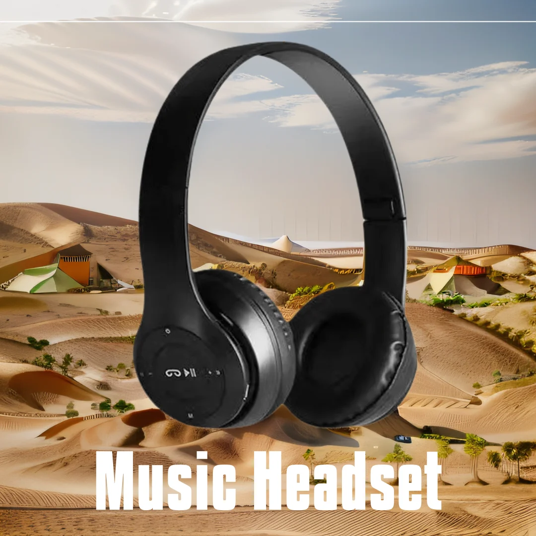 Stereo Headset Bluetooth Folding Series Wireless Sports Game Headset Wireless Headphones Foldable HIFI Headset Earphone with Mic 1