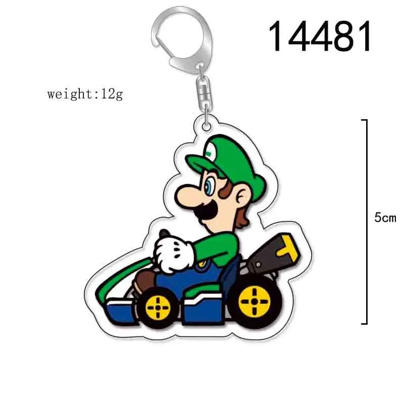 Jogo Super Mario Kart Yoshi Luigi Waluigi Bowser Cosplay Acrílico Chaveiro  Pingente Acessórios Prop Presente - AliExpress