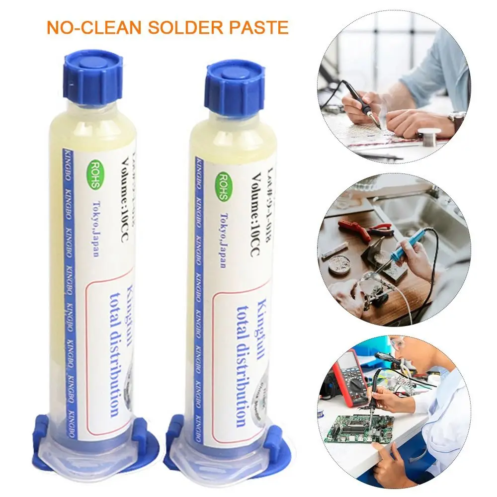 

10cc No-Clean Solder Paste Lead Free Halogen-free Clean Free Soldering Flux RMA-218 Rosin Solder Flux BGA PCB Reballing