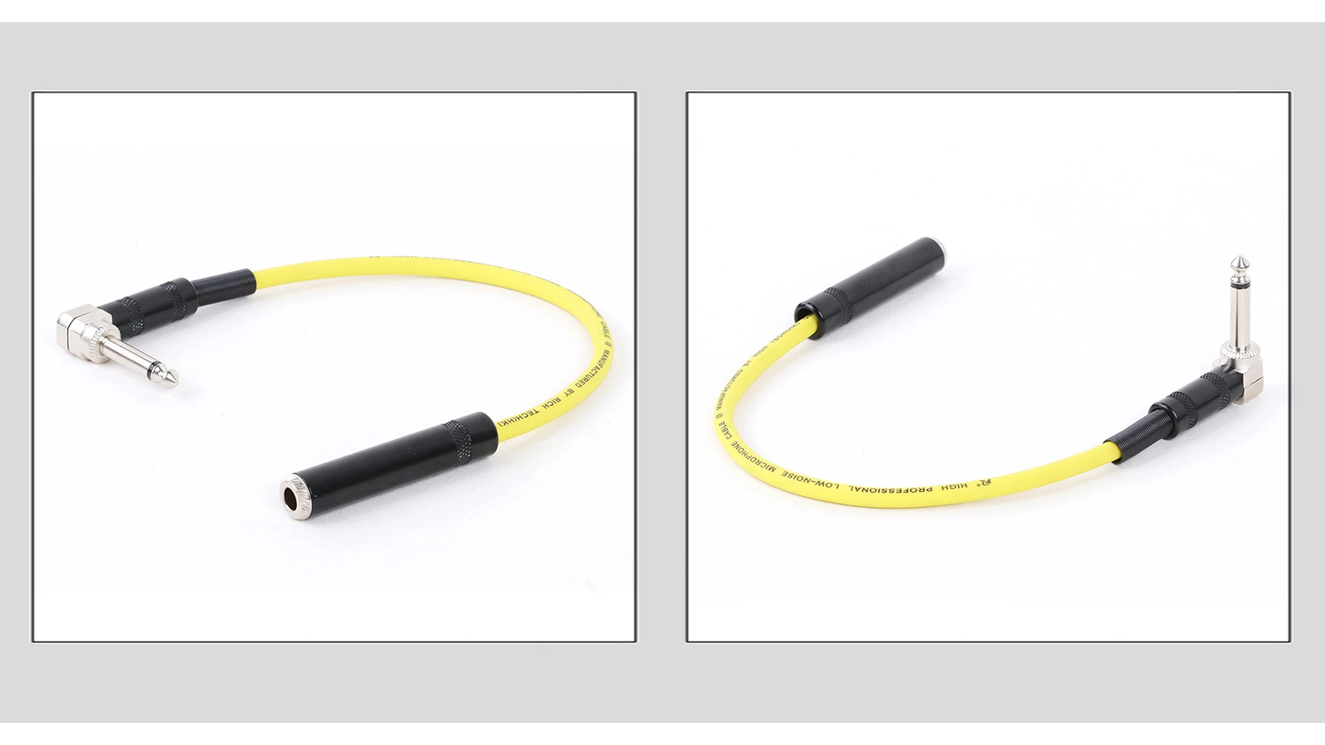 1pc 90 Grad 1/4inch ts Mono-Stecker auf gerade 6,5 Stereo-Buchse Audio kabel 90 Grad Biegung 6,35 Audio-Verlängerung kabel – Detail 9
