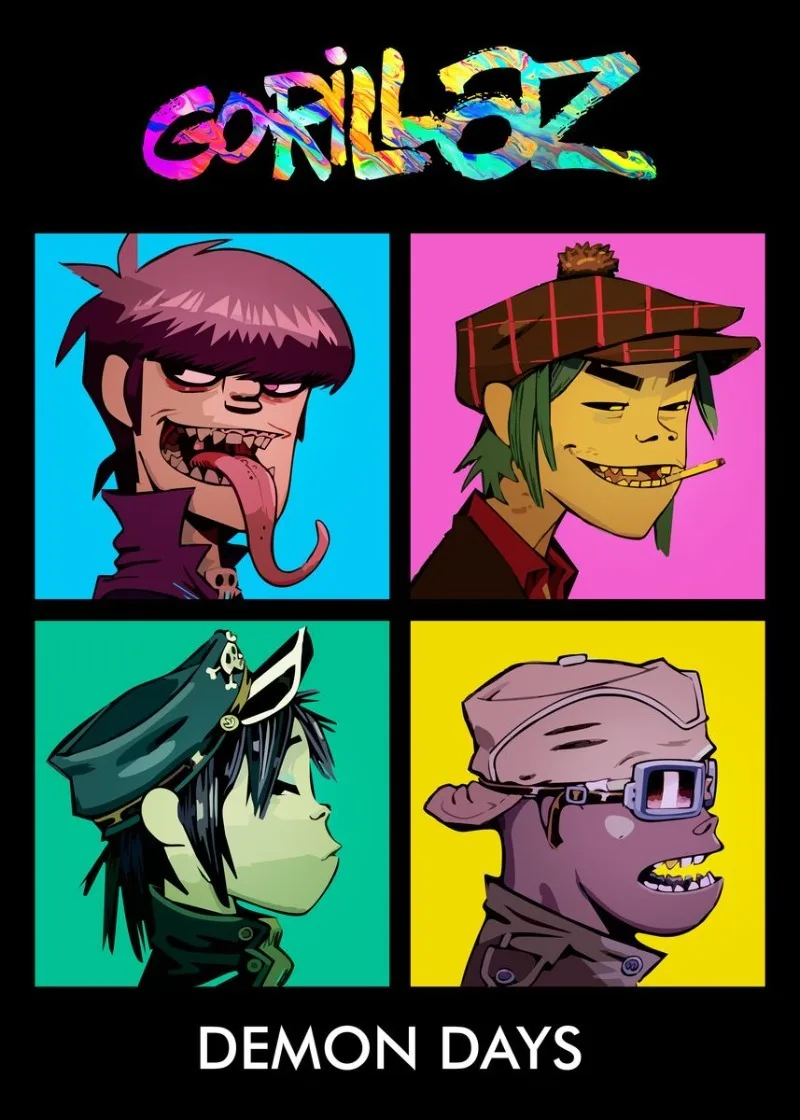 Gorillaz Hip-Hop Band Artistic Canvas Wall Art