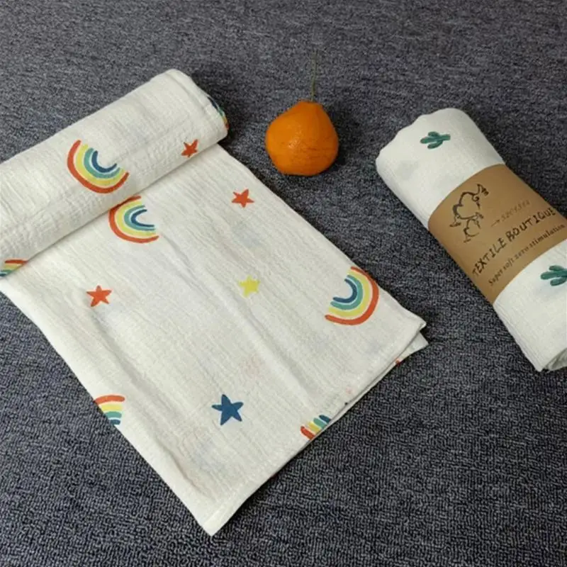 Newborn Receiving Blanket Baby Summer Wrap Towel Air Conditioned Room Blanket 4XBC
