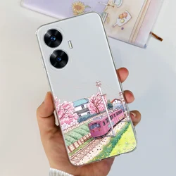 Cute Cosmonaut Painted Soft TPU Phone Case - Stylish Back Cover  Capa for Realme C55 (653)