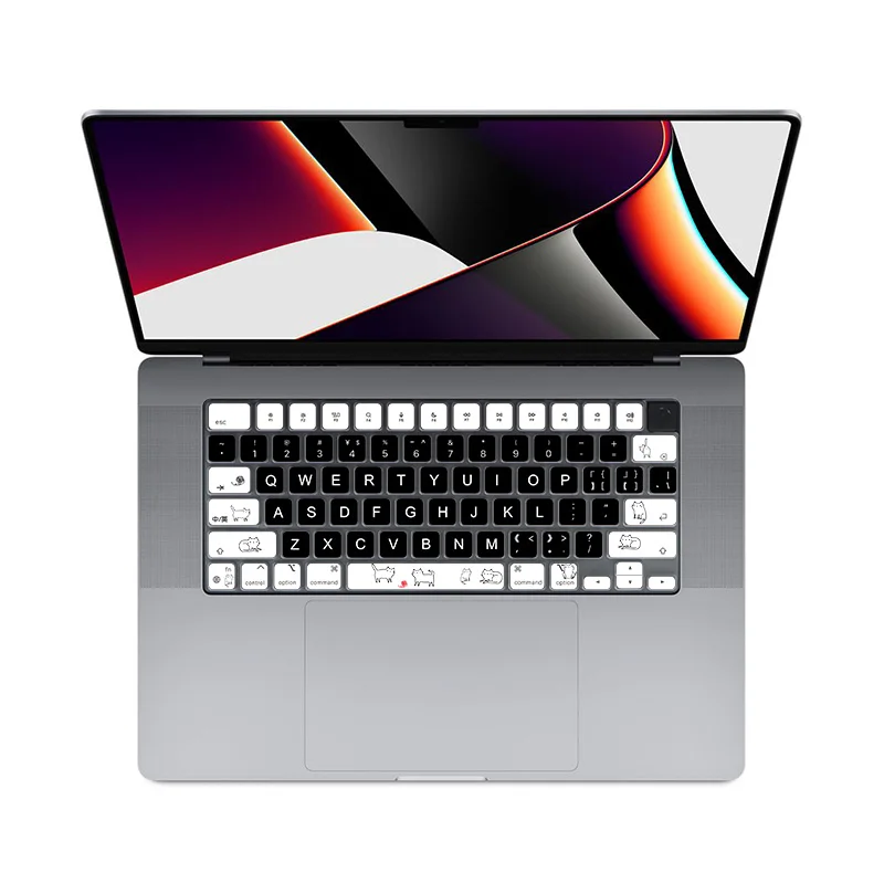Cover In Silicone Per Tastiera MacBook Air 13.6 M4 (A3240/A3241) E MacBook Pro 14/16 - Versione Inglese