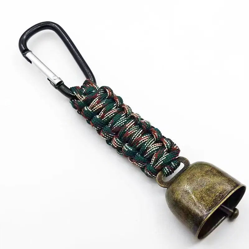 Camping Bear Bell Paracord Bear Bell Party Camping Atmosphere Decoration Wind Chime Backpack Tent Car Pendant Noise Bells Prevent Wild Animals
