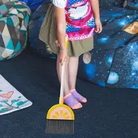 Small Broom With Dustpan For Kids Fruit Design Cleaning Tool Little Housekeeping Helper Set House Cleaning Tools For Boys And 1