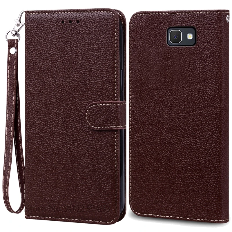 Leather Wallet Flip Cover for Samsung Galaxy J7 Prime