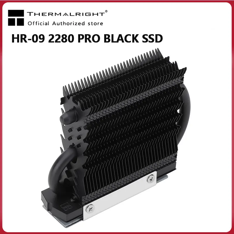 Thermalright Hr-09 2280 Pro Black M.2 Solid State Drive Aghp Heat Pipe Radiatore Ssd Cooler Completamente Elettrolitico