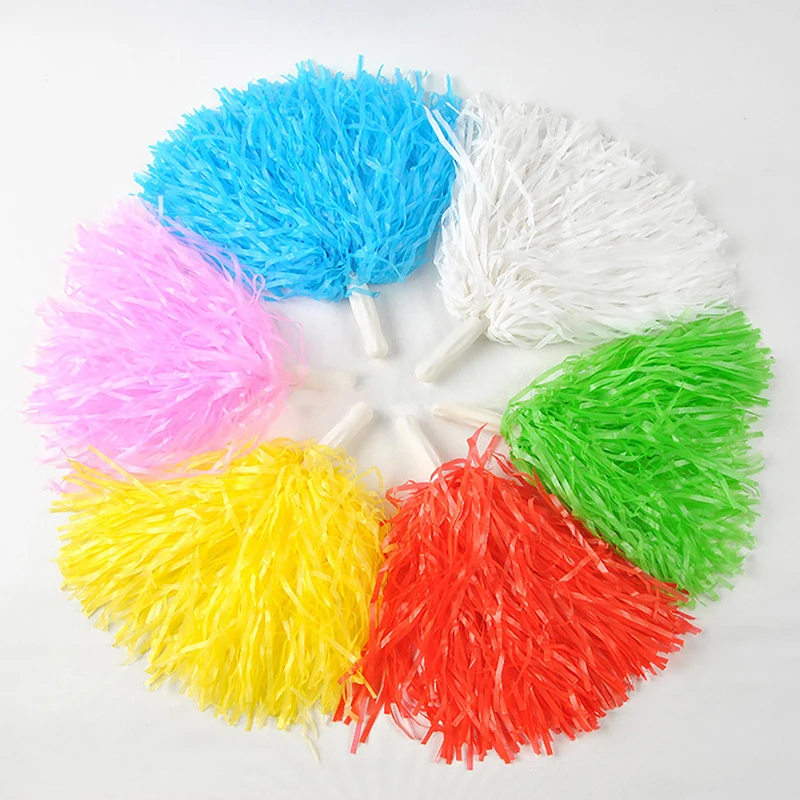 1PC 25CM Cheer Dance Sport Competition Cheerleading Pom Poms Flower Ball For for Football Basketball Match Pompon Children Use